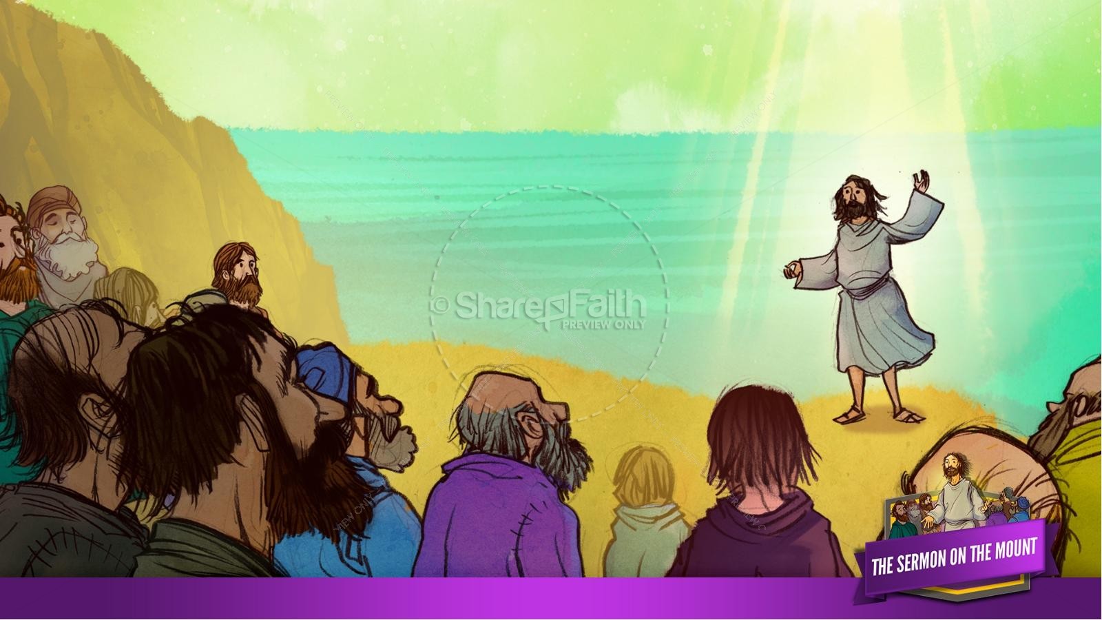 Sermon On the Mount (Beatitudes) Kids Bible Story Thumbnail 9