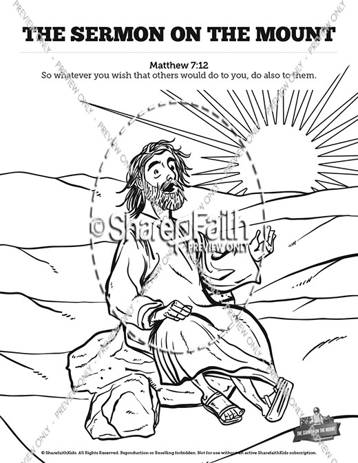 beatitudes for children coloring pages