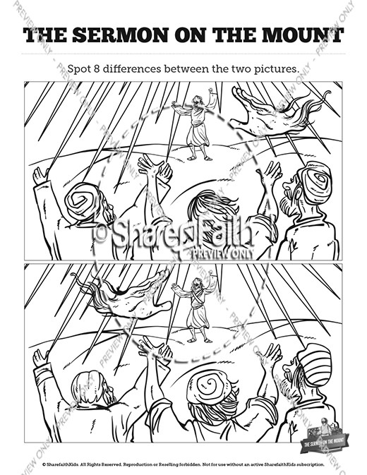 beatitudes for children coloring pages