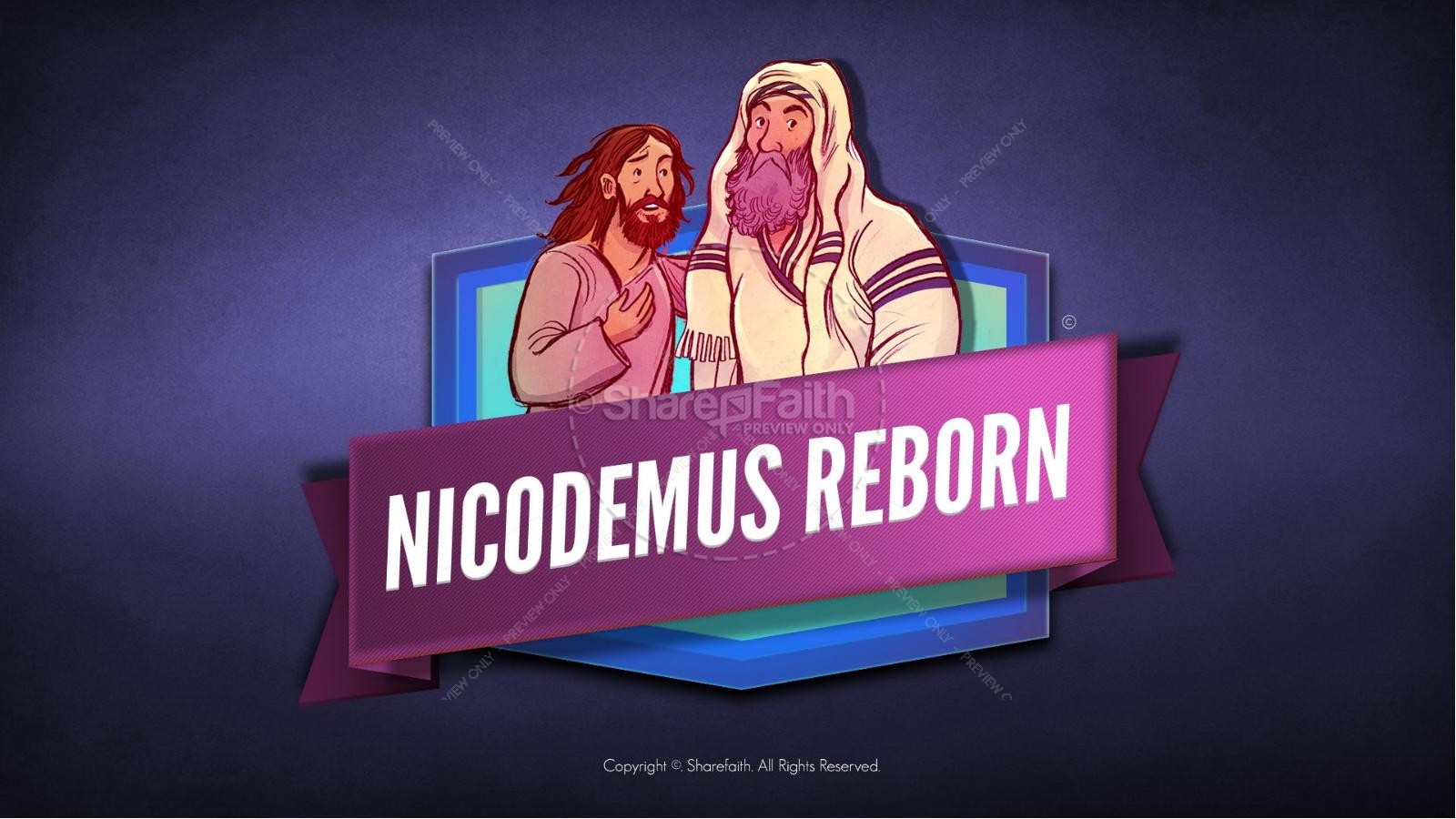 John 3 Nicodemus Bible Story for Kids Thumbnail 1