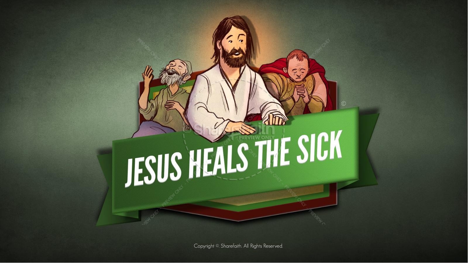 Jesus Heals The Sick Kids Bible Stories | slide 1