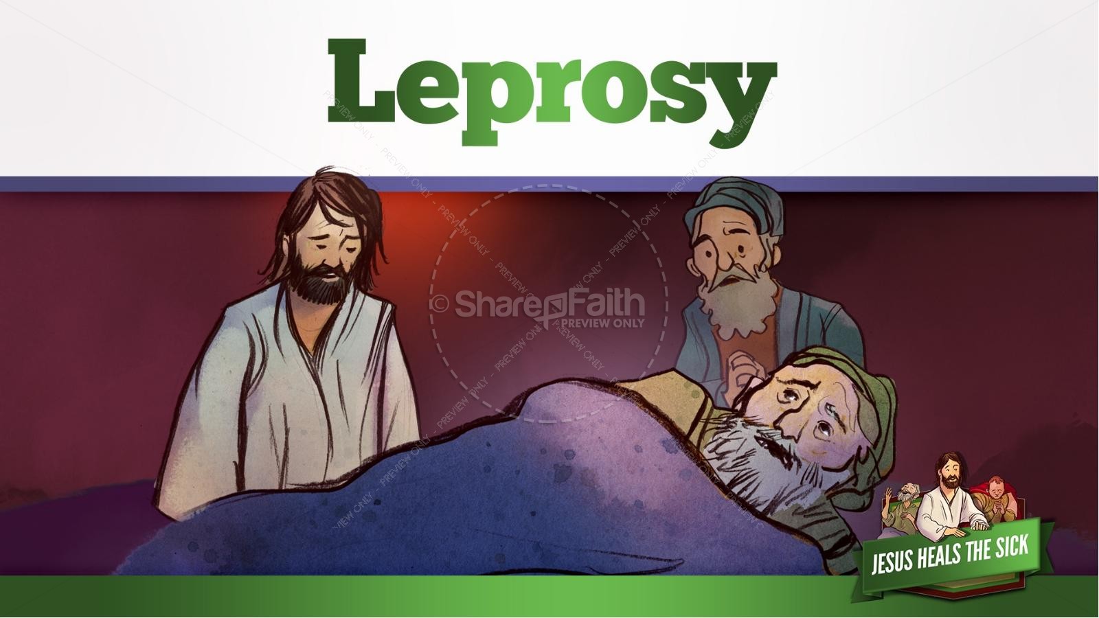 Jesus Heals The Sick Kids Bible Stories | slide 11