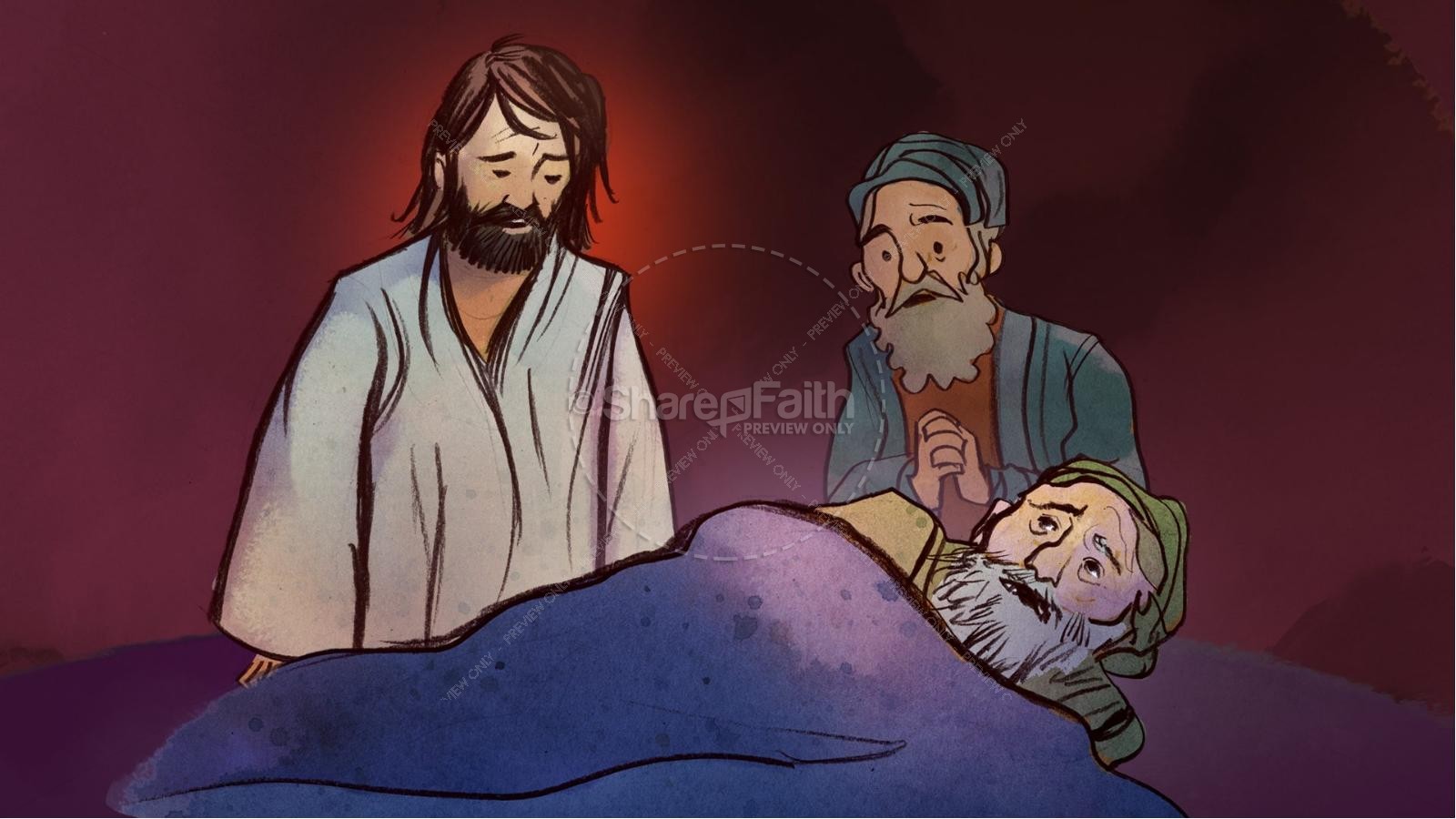 Jesus Heals The Sick Kids Bible Stories | slide 2