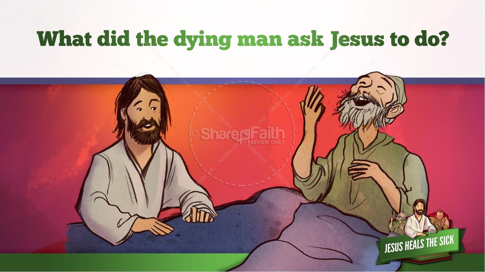 Jesus Heals The Sick Kids Bible Stories