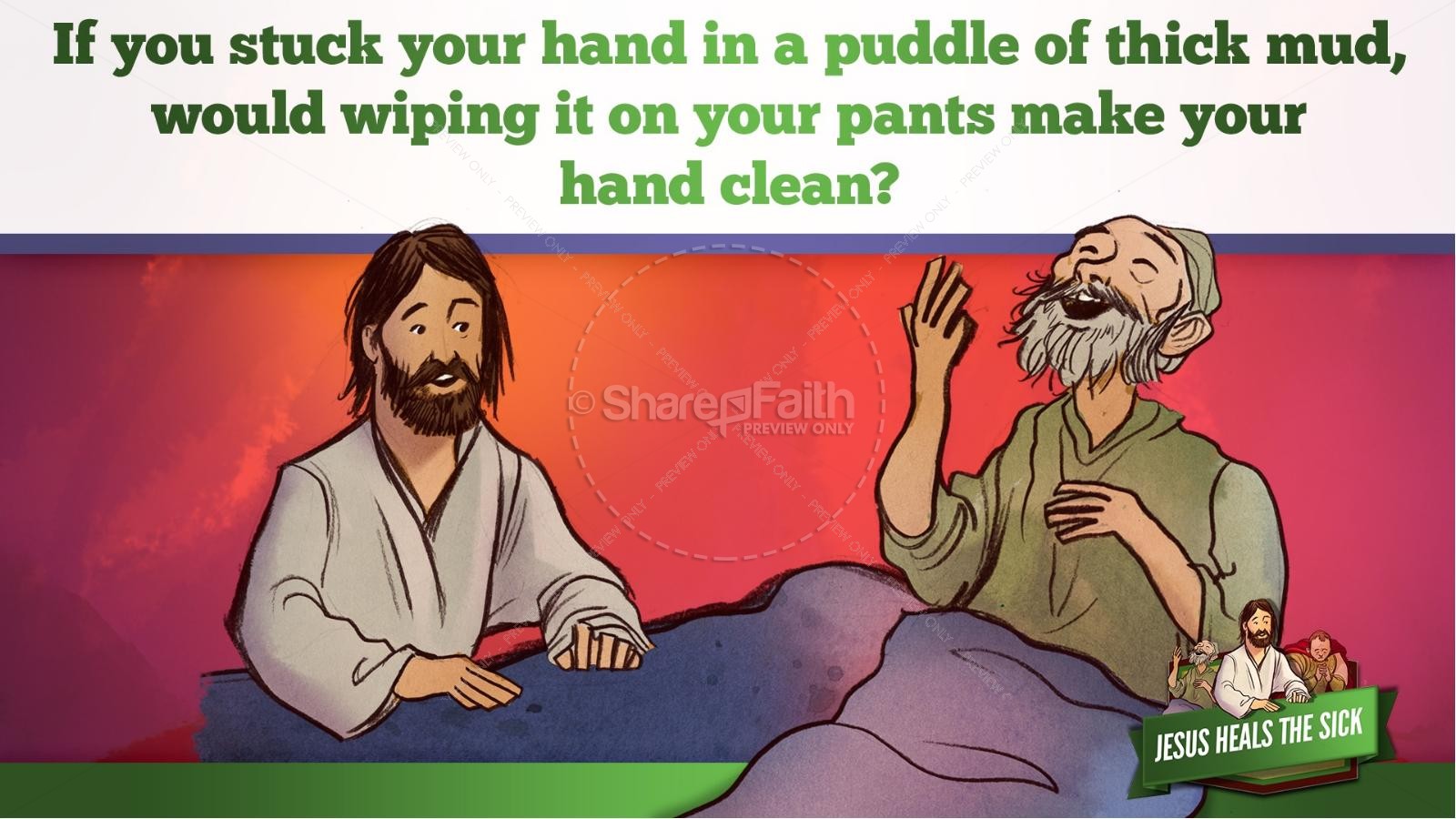 Jesus Heals The Sick Kids Bible Stories | slide 16