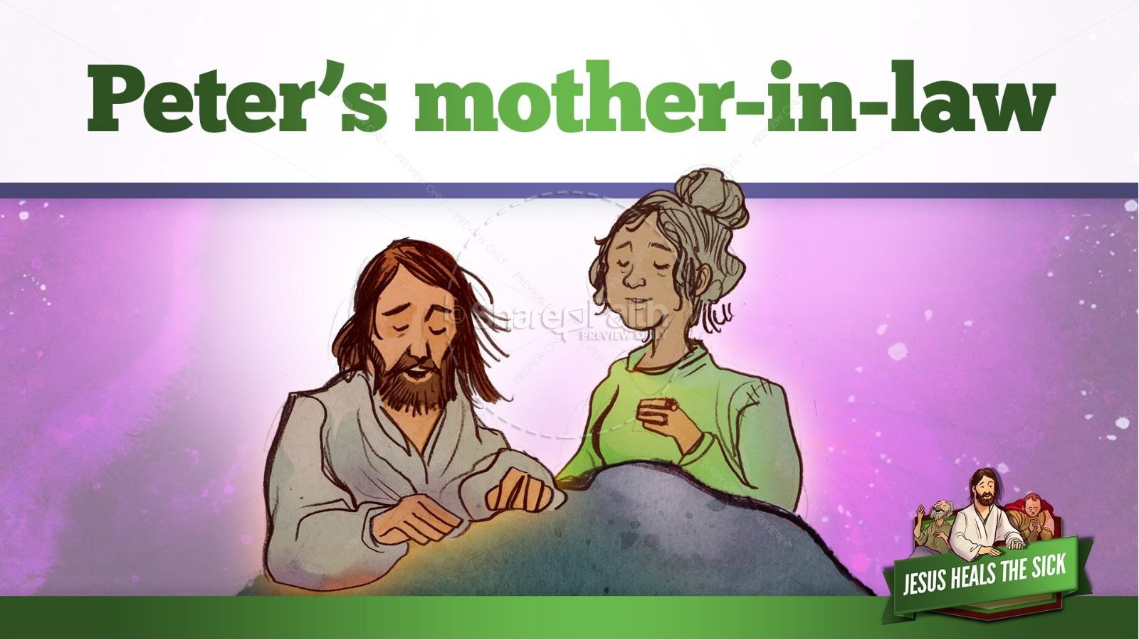 Jesus Heals The Sick Kids Bible Stories | slide 27