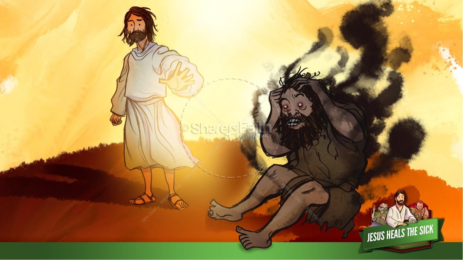 Jesus Heals The Sick Kids Bible Stories | slide 29