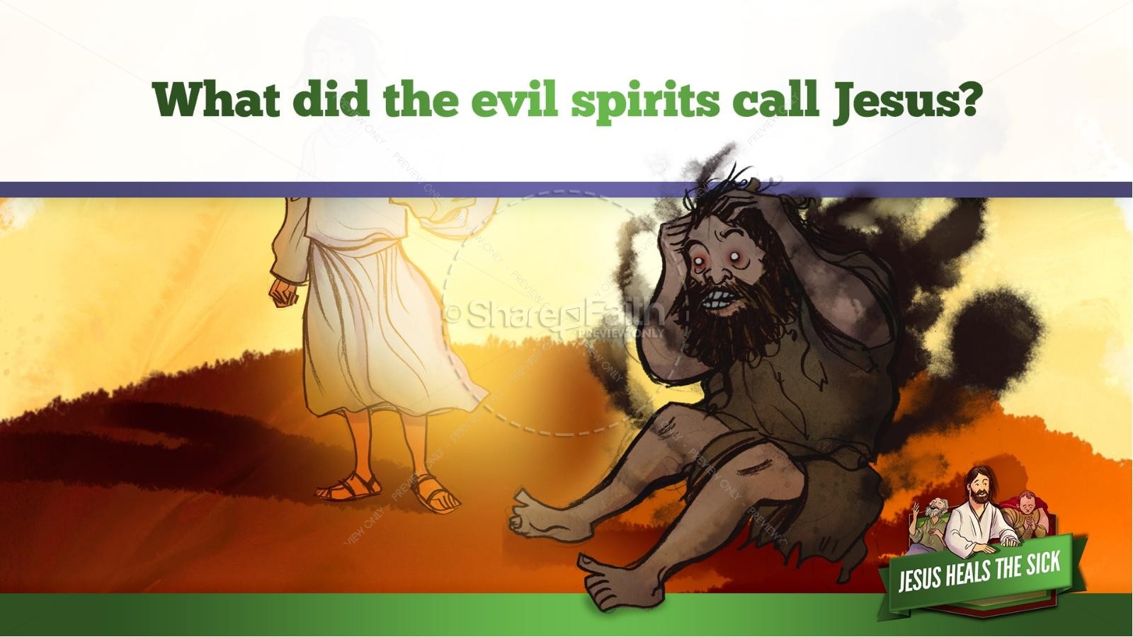 Jesus Heals The Sick Kids Bible Stories | slide 30