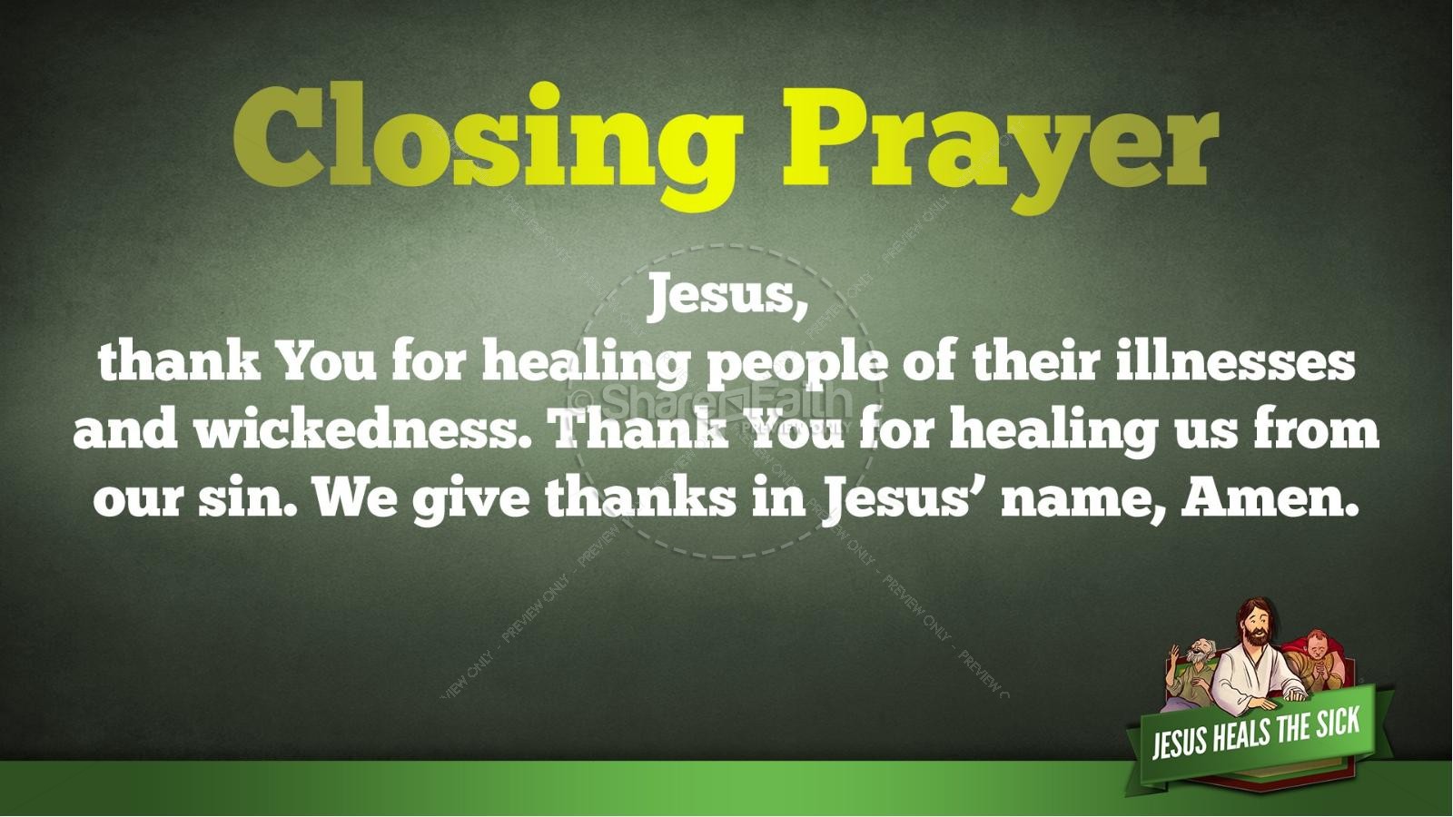 Jesus Heals The Sick Kids Bible Stories | slide 35