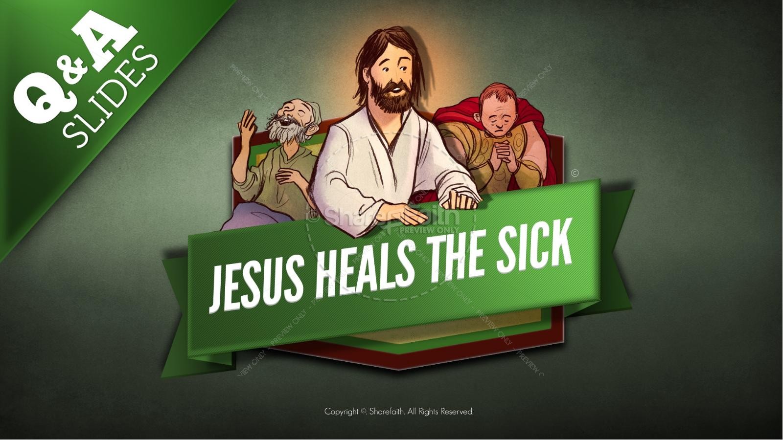 Jesus Heals The Sick Kids Bible Stories | slide 8