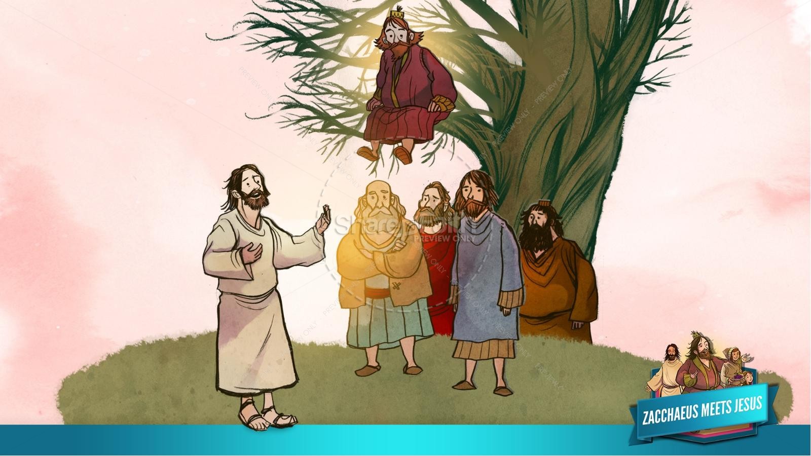 Luke 19 Story of Zacchaeus Kids Bible Lesson Thumbnail 23