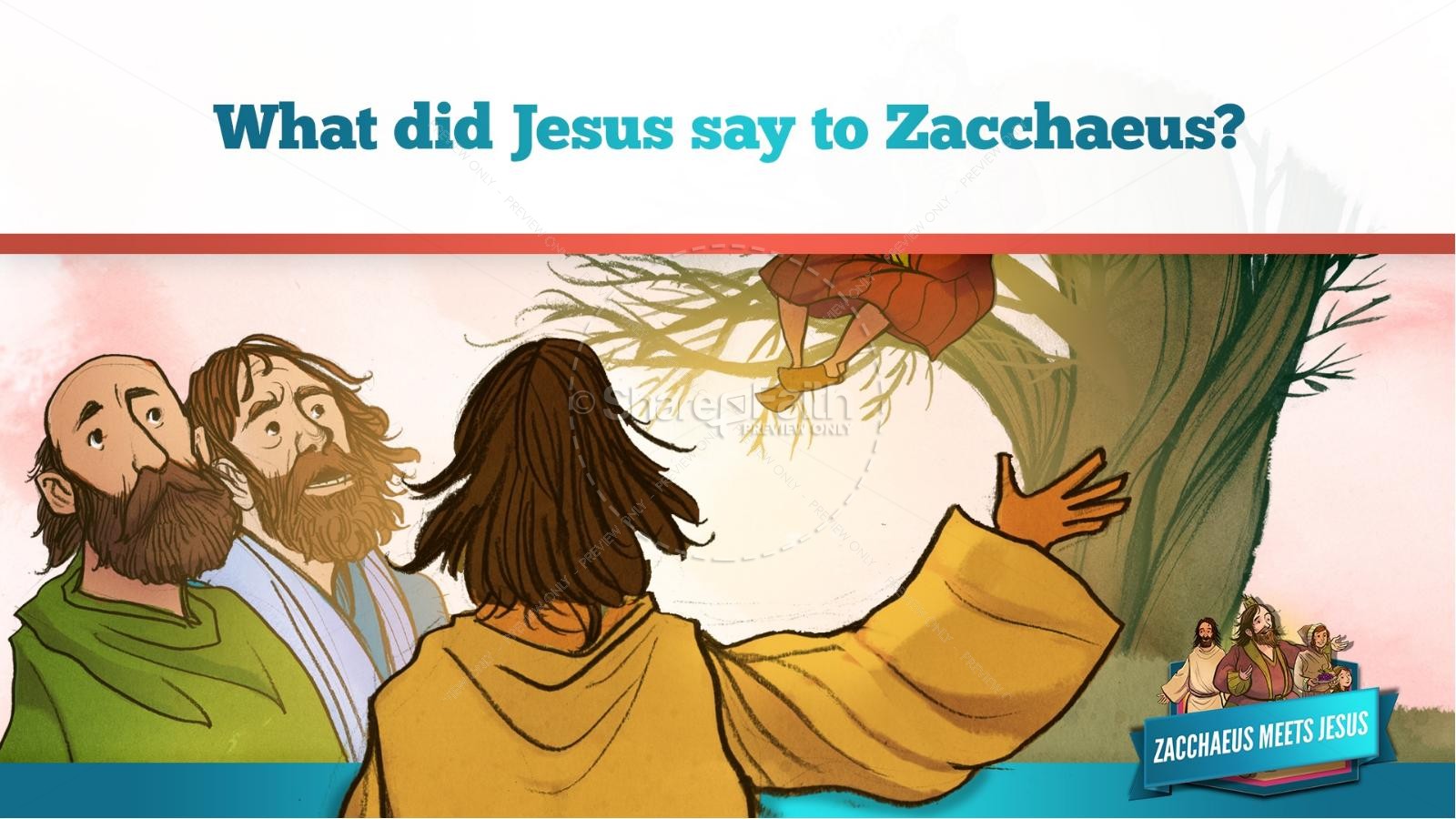 Luke 19 Story of Zacchaeus Kids Bible Lesson Thumbnail 28