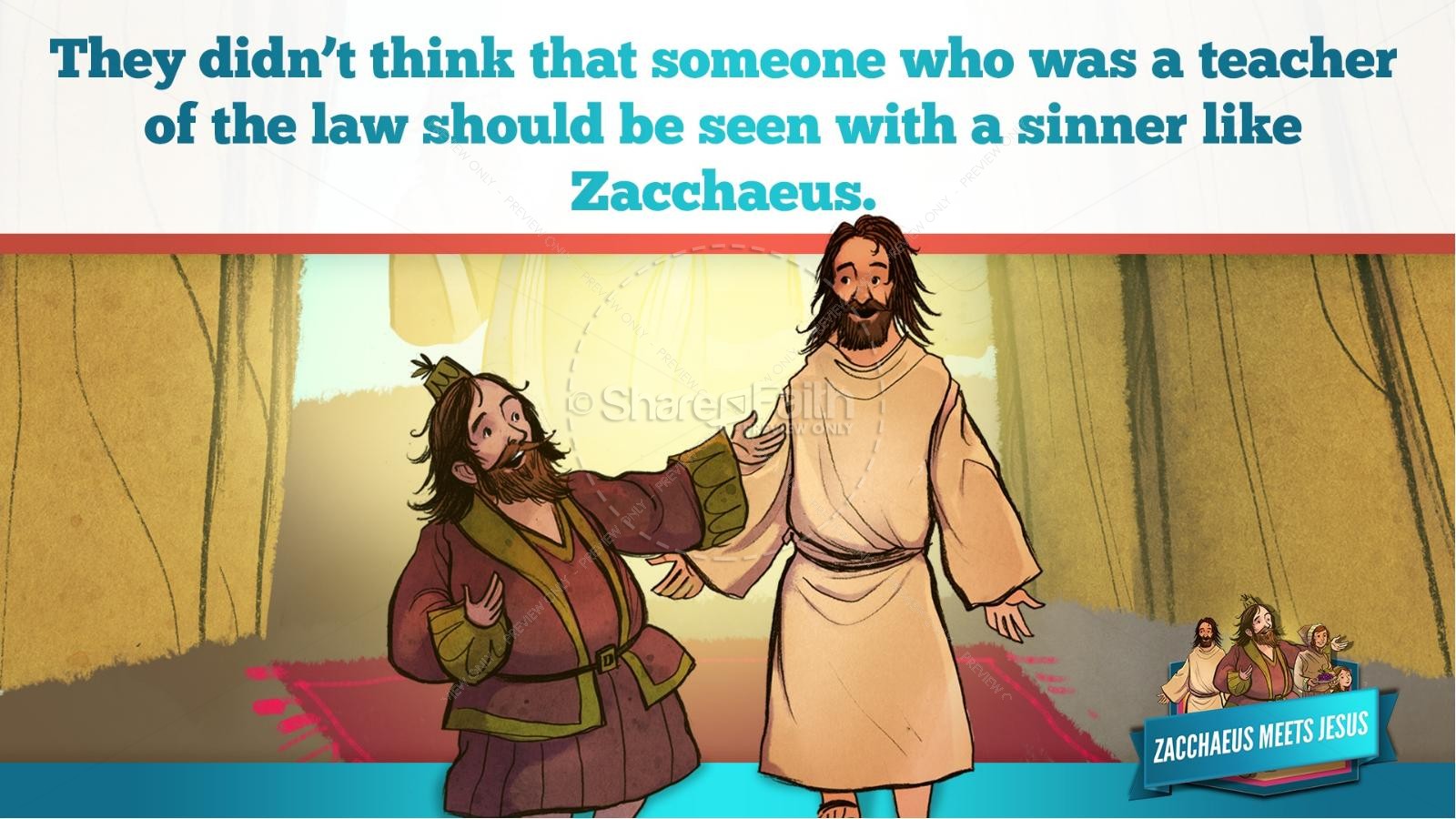 Luke 19 Story of Zacchaeus Kids Bible Lesson Thumbnail 33