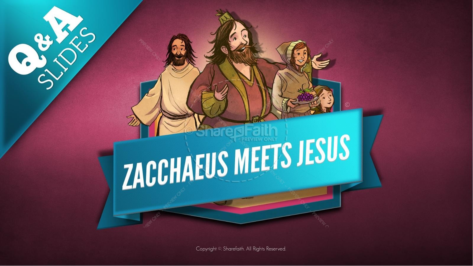 Luke 19 Story of Zacchaeus Kids Bible Lesson Thumbnail 10