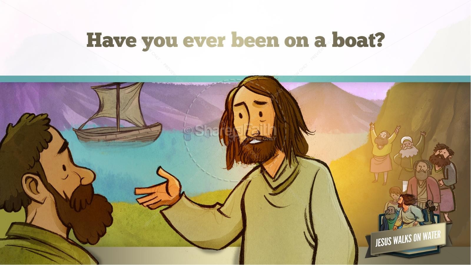 Jesus Walks On Water Kids Bible Story