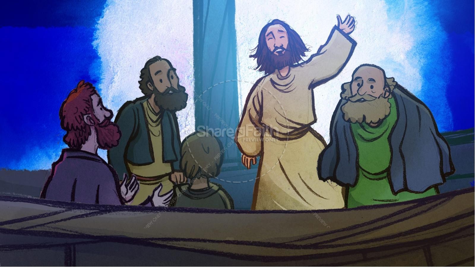 Jesus Walks On Water Kids Bible Story