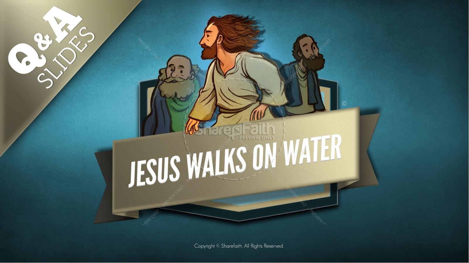 Jesus Walks On Water Kids Bible Story