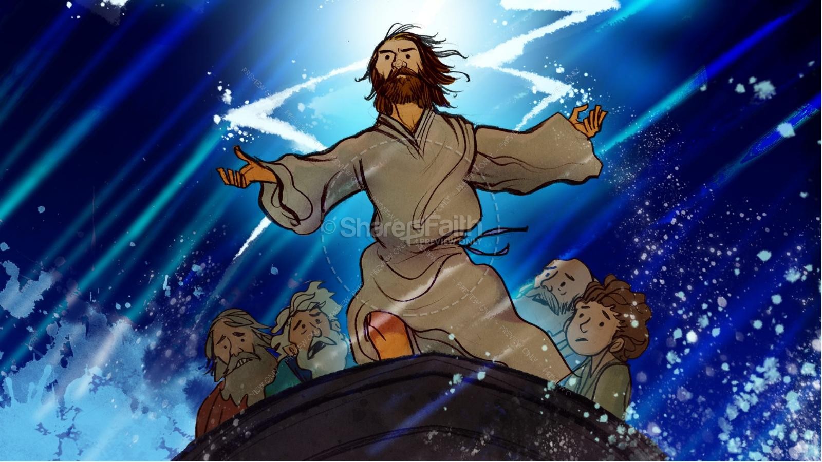 Jesus Calms The Storm Kids Bible Story Thumbnail 5
