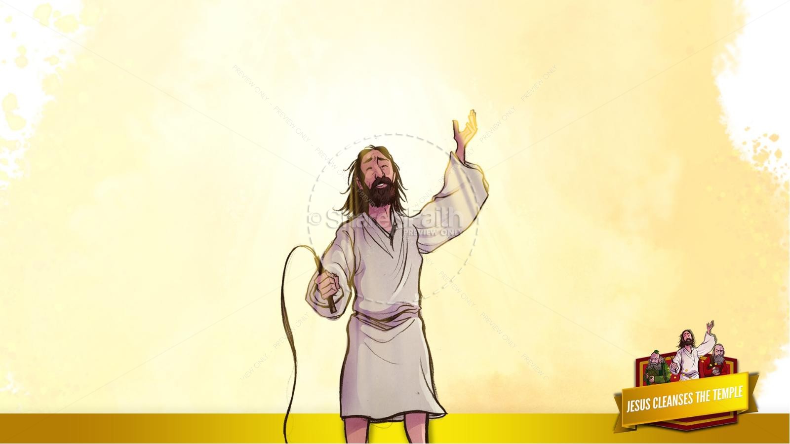 Matthew 21 Jesus Cleanses the Temple Kids Bible Story Thumbnail 25