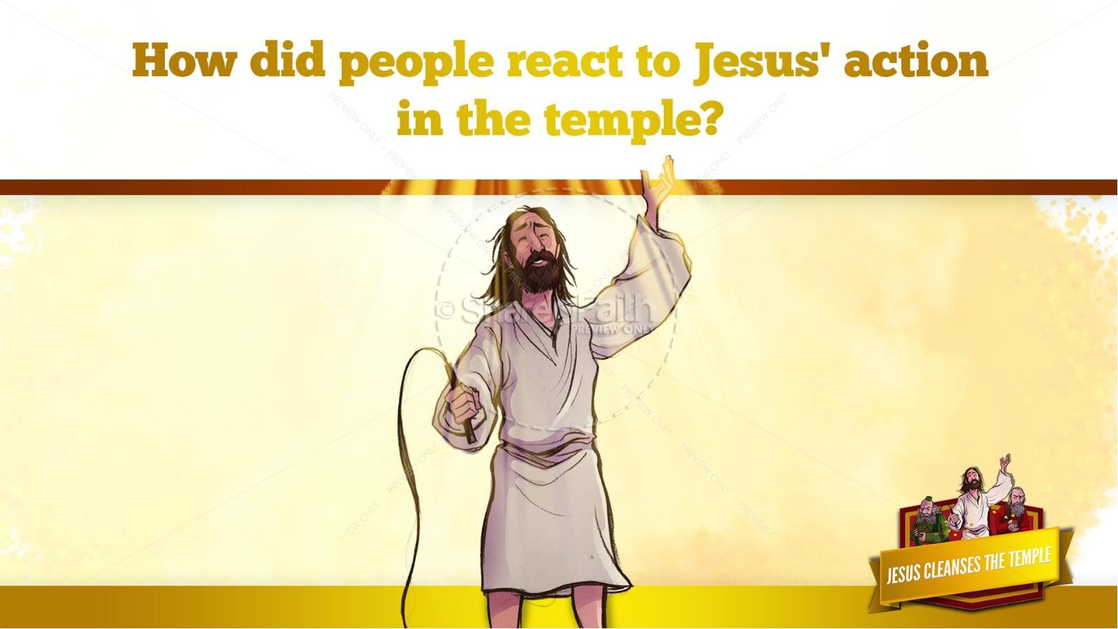 Matthew 21 Jesus Cleanses the Temple Kids Bible Story Thumbnail 26
