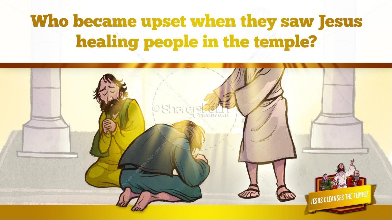 Matthew 21 Jesus Cleanses the Temple Kids Bible Story Thumbnail 30