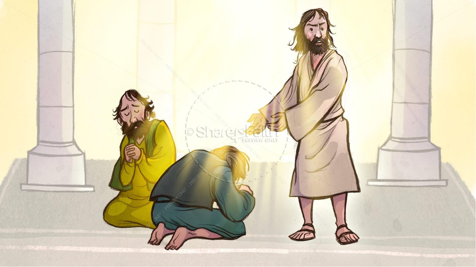 Matthew 21 Jesus Cleanses the Temple Kids Bible Story Thumbnail 7
