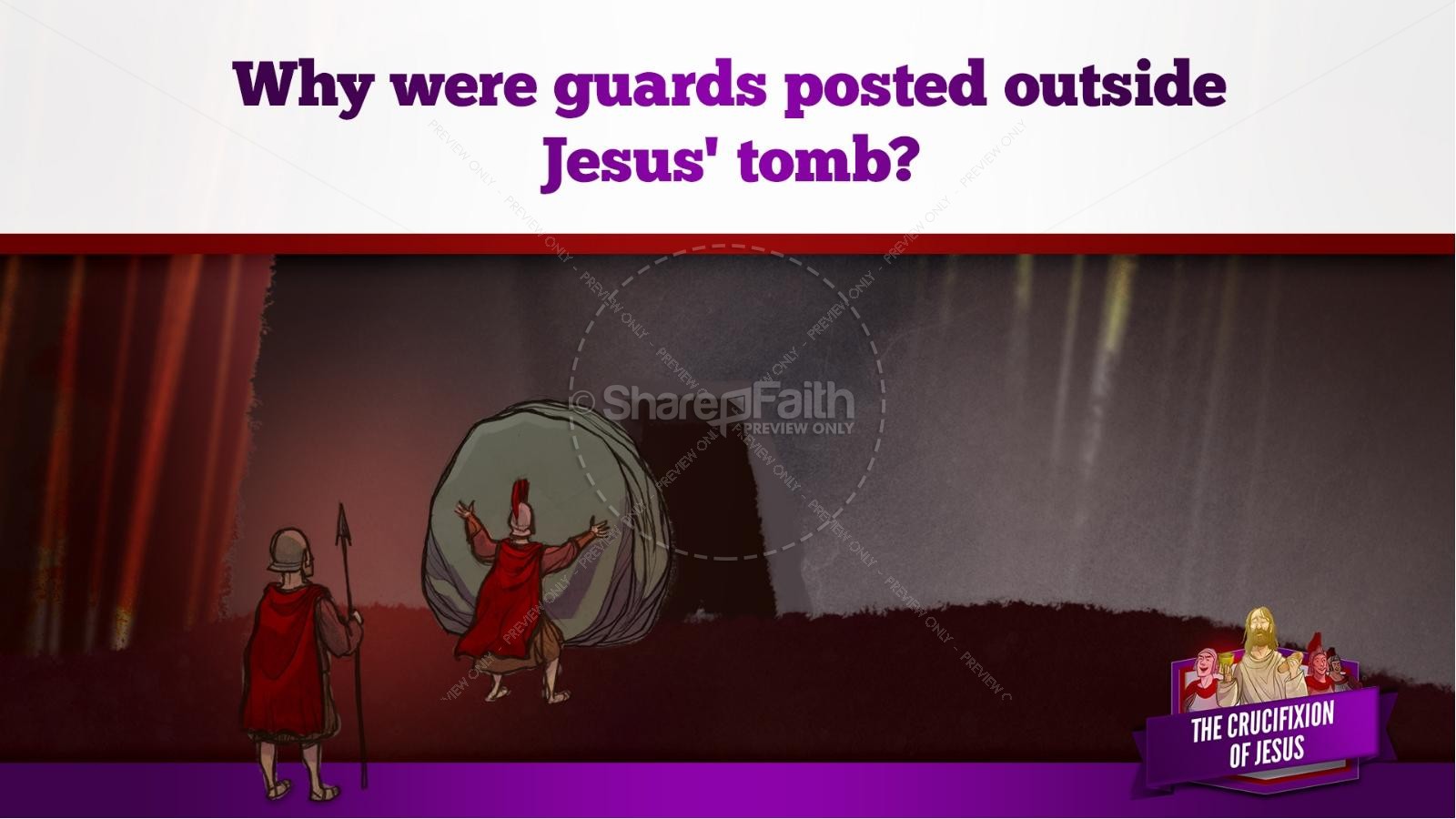 Jesus' Crucifixion Kids Bible Story Thumbnail 105
