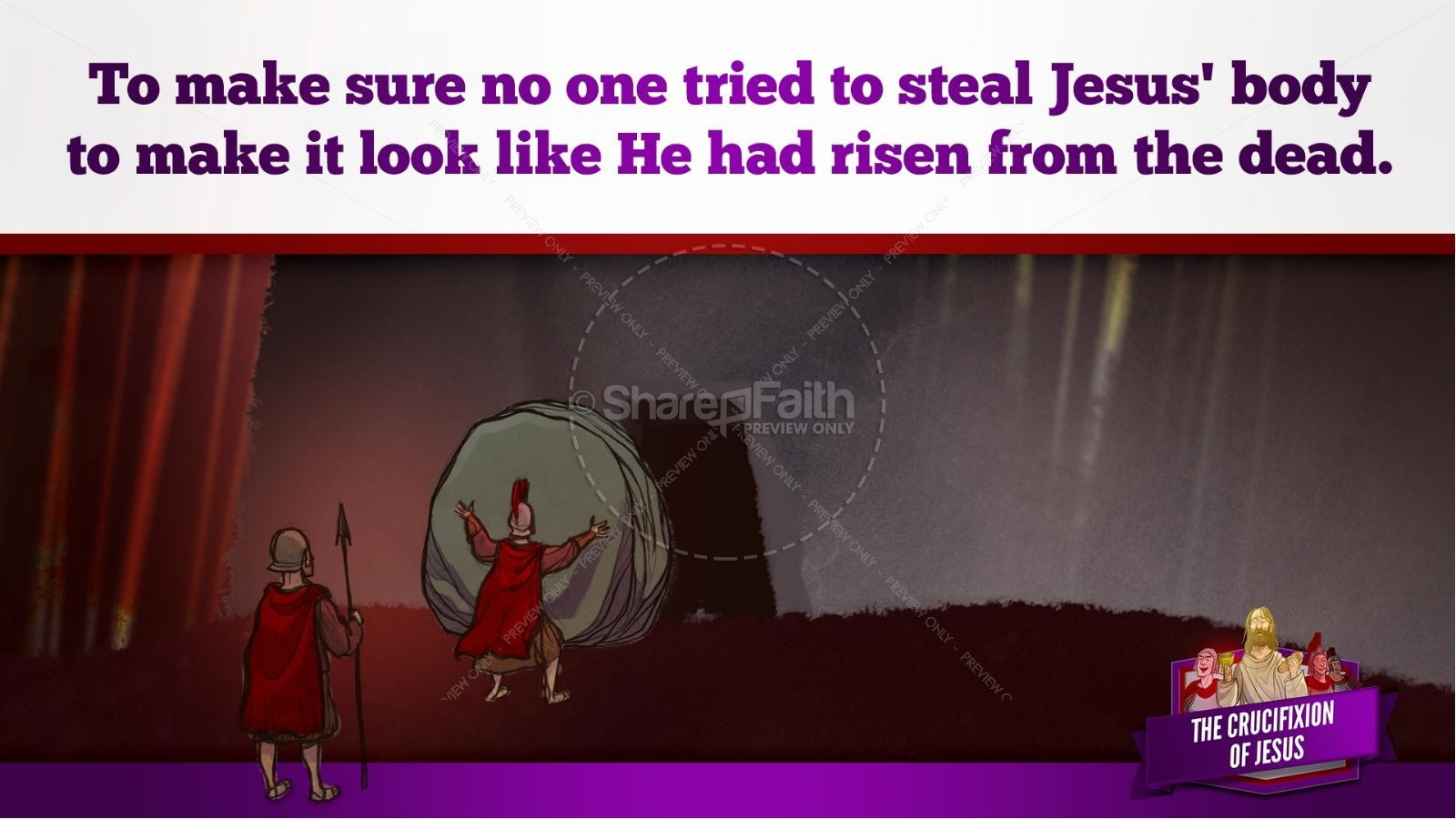 Jesus' Crucifixion Kids Bible Story Thumbnail 106