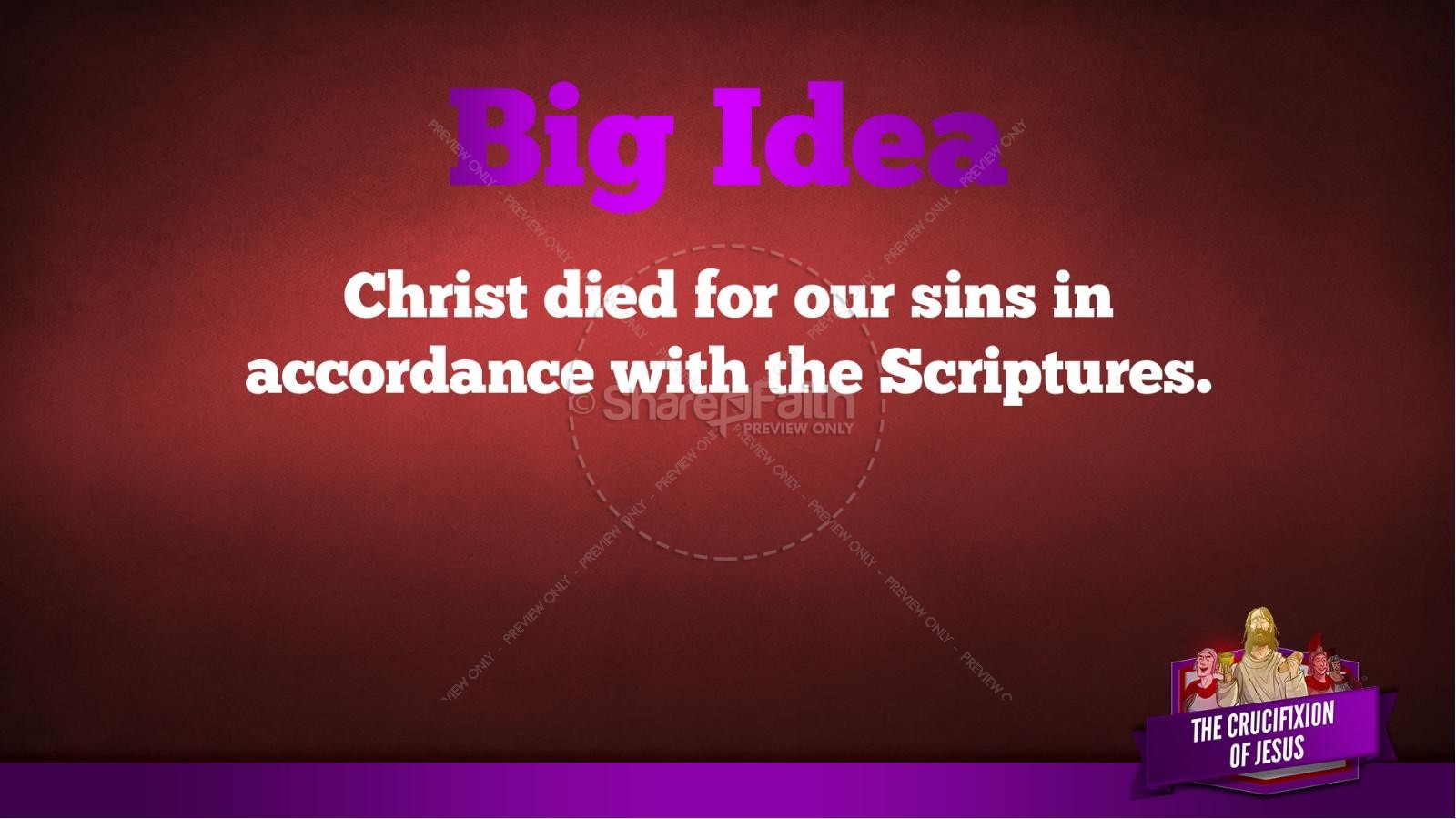 Jesus' Crucifixion Kids Bible Story | slide 108