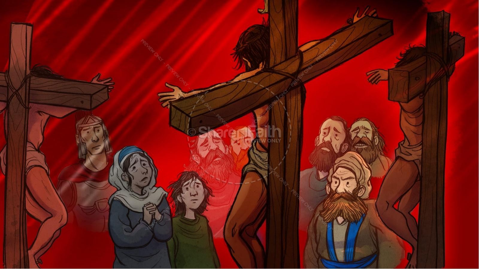 Jesus' Crucifixion Kids Bible Story Thumbnail 21