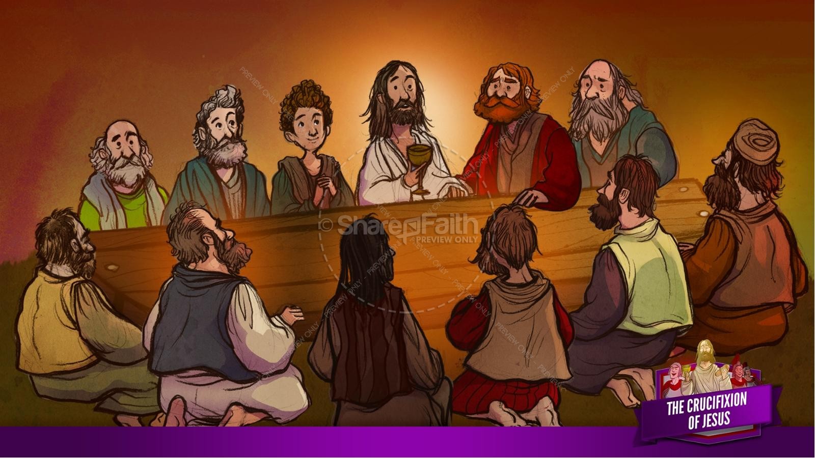 Jesus' Crucifixion Kids Bible Story | slide 24