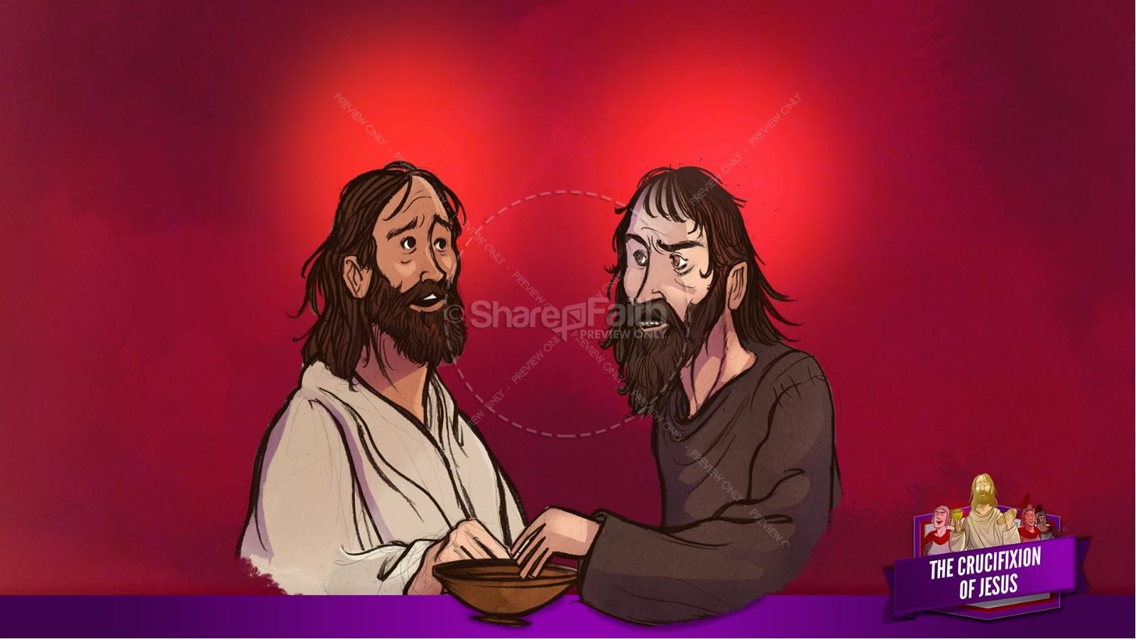 Jesus' Crucifixion Kids Bible Story | slide 28