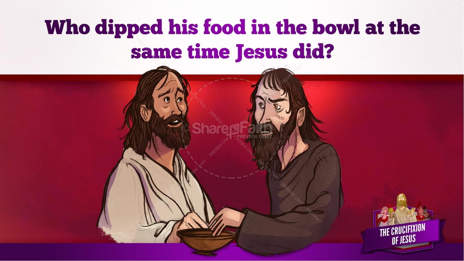 Jesus' Crucifixion Kids Bible Story | slide 29