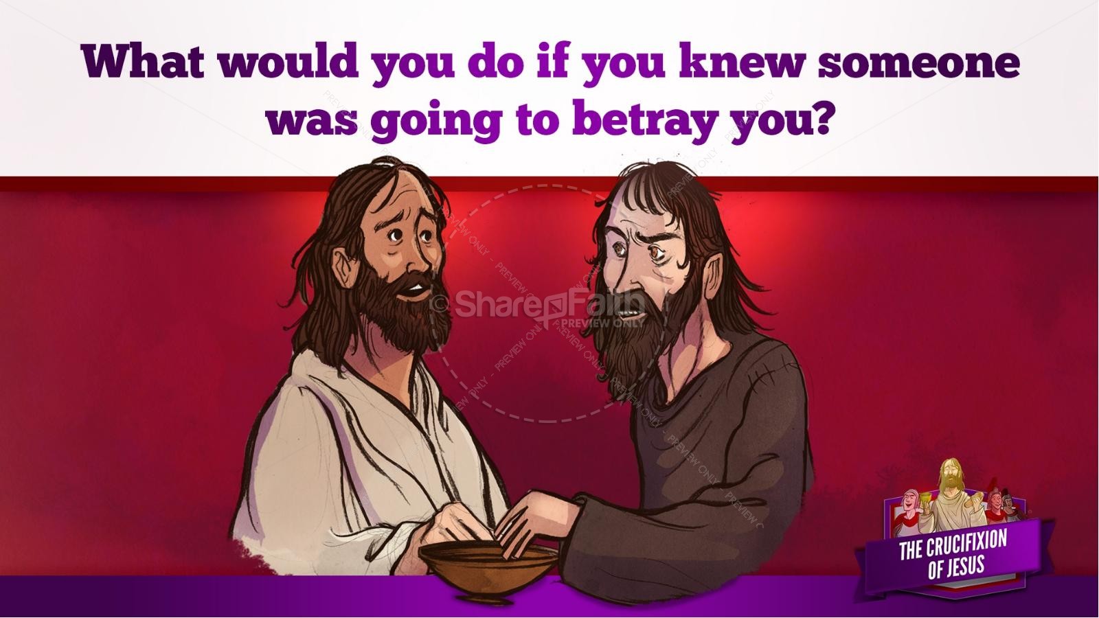 Jesus' Crucifixion Kids Bible Story | slide 31