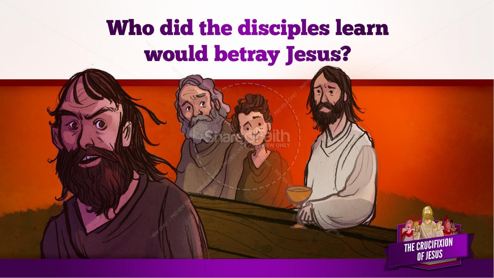 Jesus' Crucifixion Kids Bible Story | slide 33