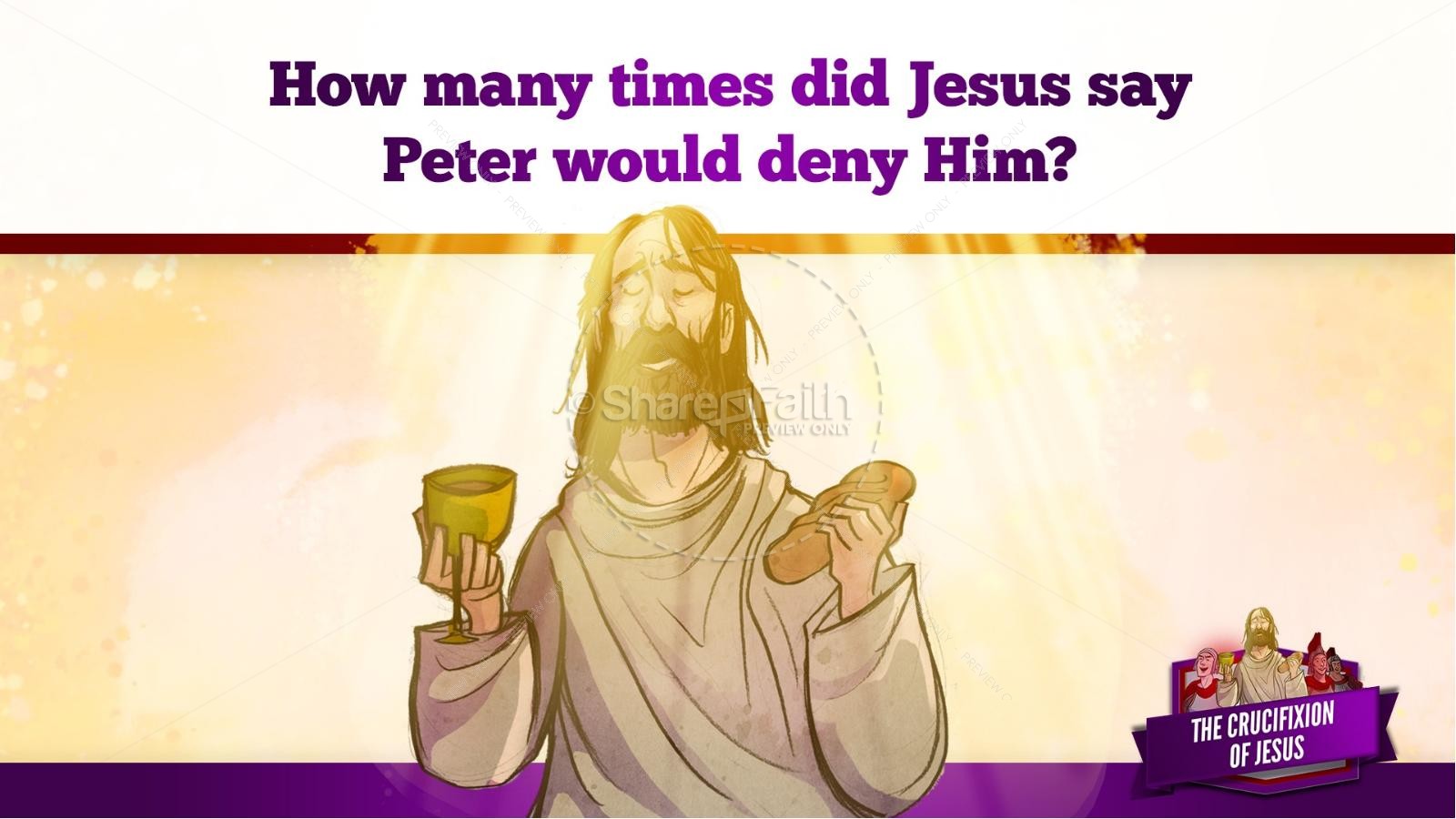 Jesus' Crucifixion Kids Bible Story | slide 37