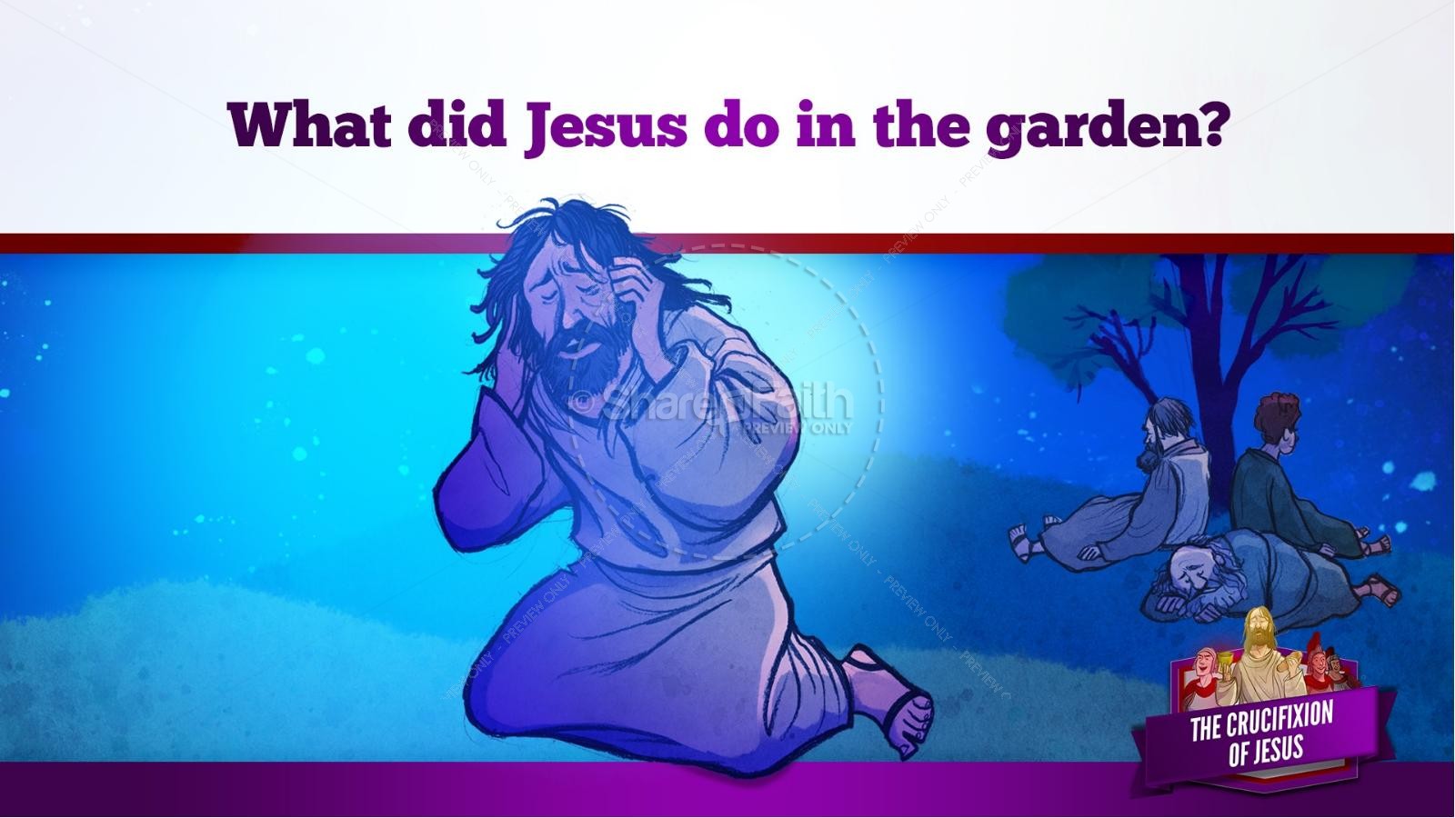 Jesus' Crucifixion Kids Bible Story | slide 45