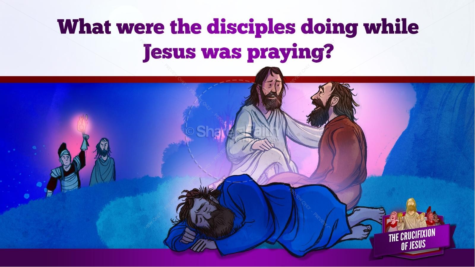 Jesus' Crucifixion Kids Bible Story | slide 49