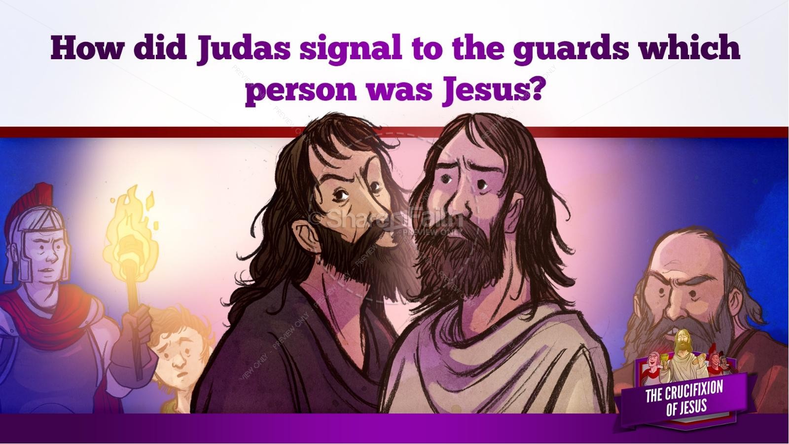 Jesus' Crucifixion Kids Bible Story | slide 53