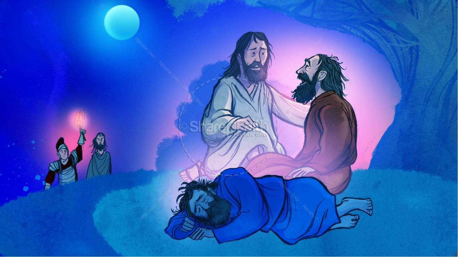 Jesus' Crucifixion Kids Bible Story | slide 8