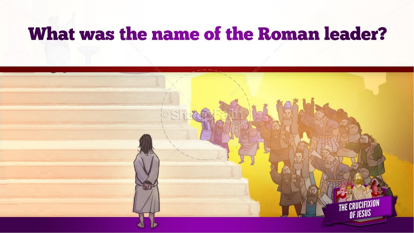 Jesus' Crucifixion Kids Bible Story | slide 81