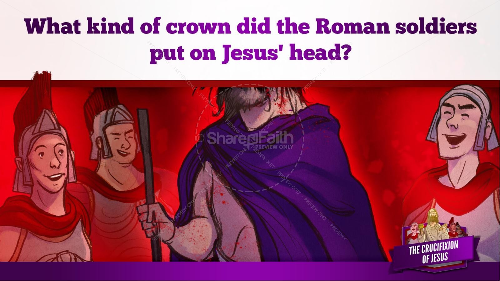 Jesus' Crucifixion Kids Bible Story Thumbnail 89