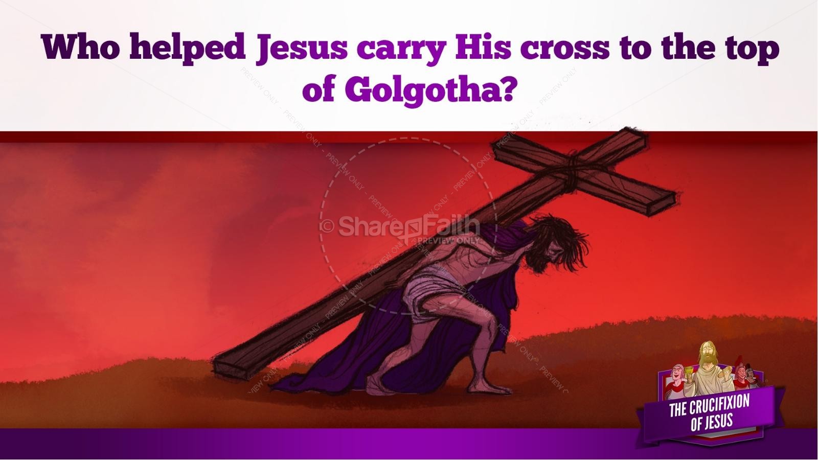 Jesus' Crucifixion Kids Bible Story Thumbnail 93