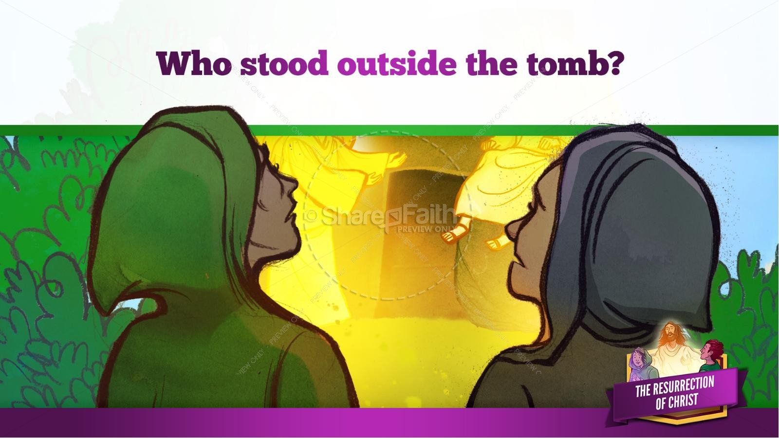 Jesus' Resurrection Kids Bible Story | slide 11