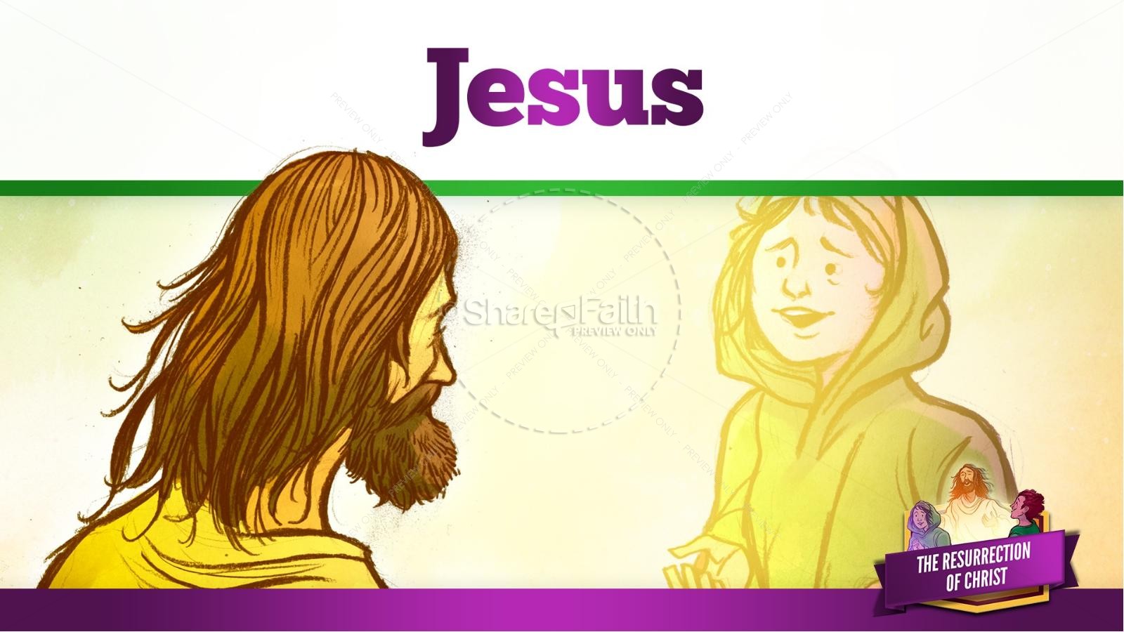 Jesus' Resurrection Kids Bible Story | slide 16