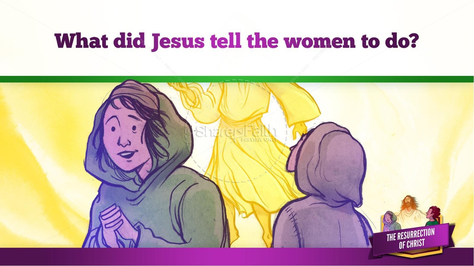 Jesus' Resurrection Kids Bible Story | slide 19