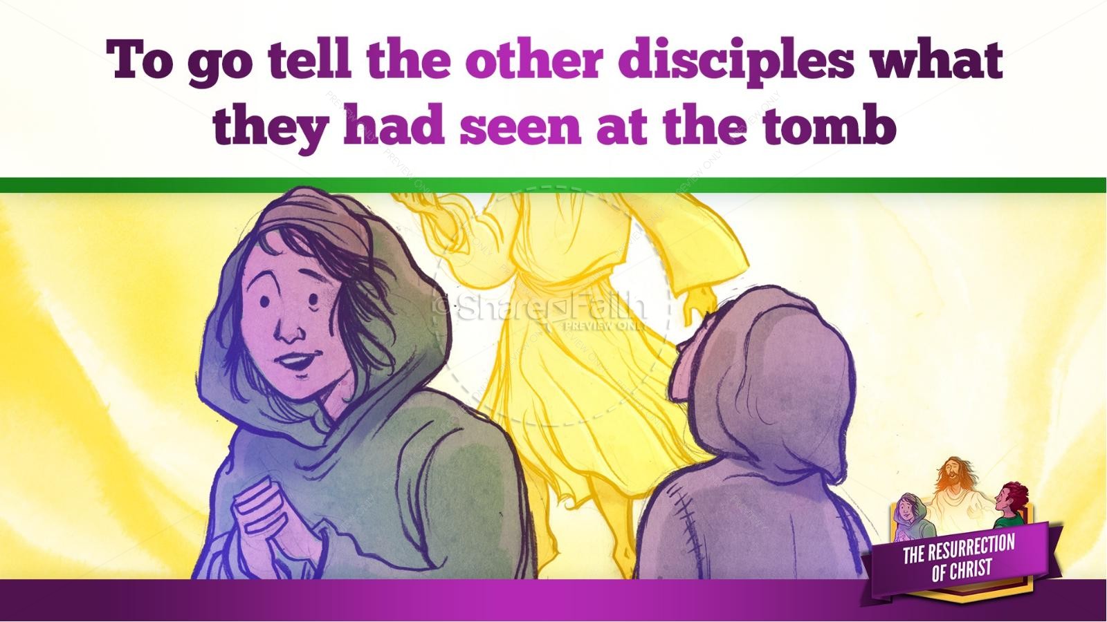 Jesus' Resurrection Kids Bible Story | slide 20