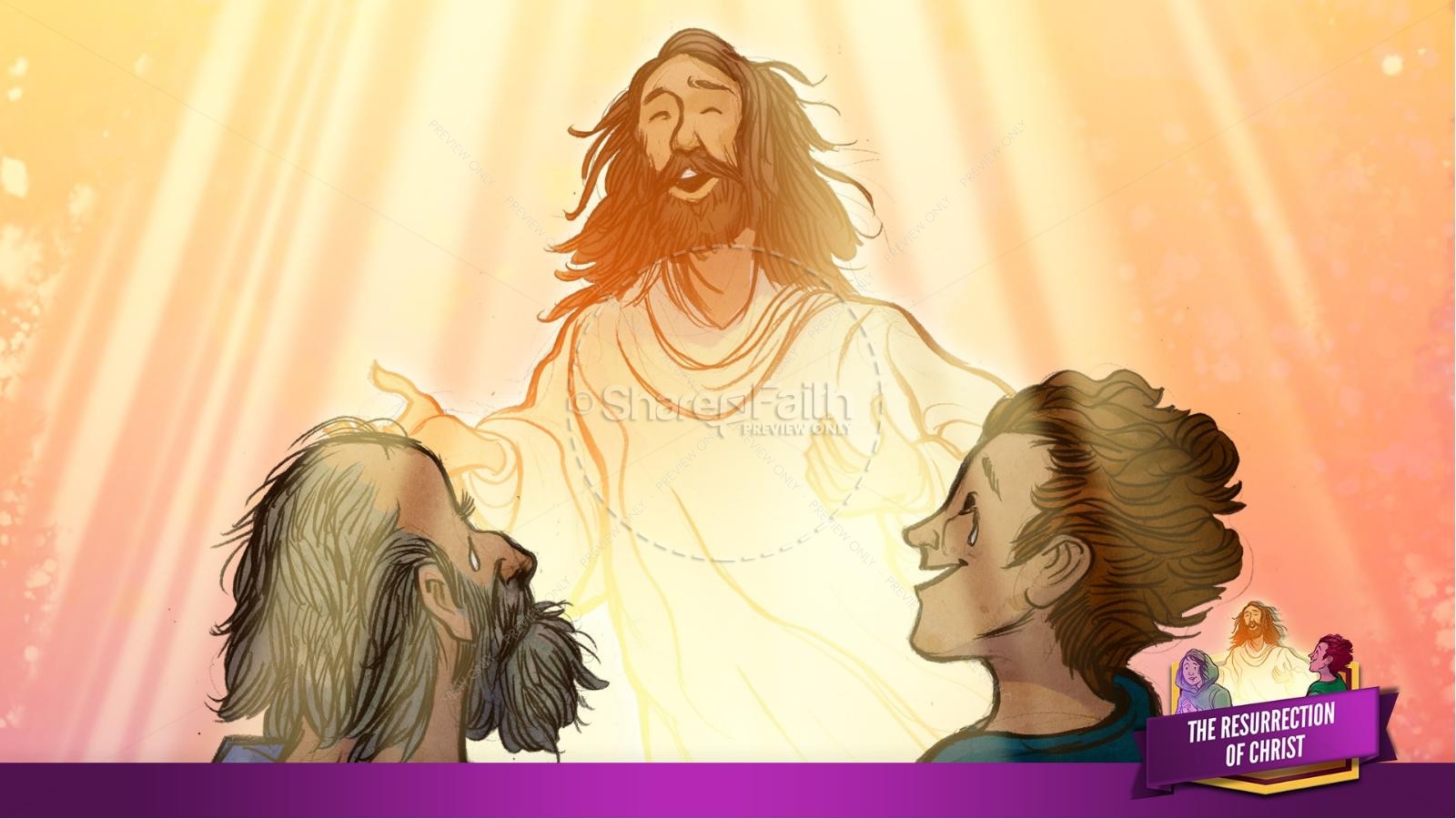 Jesus' Resurrection Kids Bible Story | slide 26