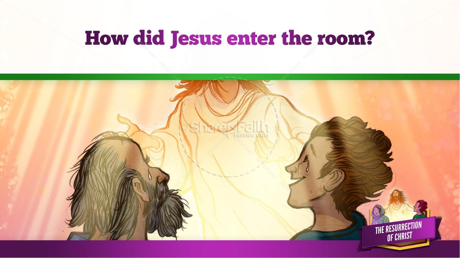 Jesus' Resurrection Kids Bible Story | slide 27