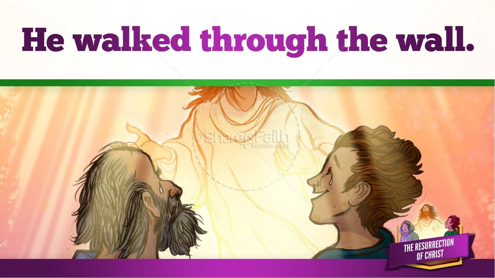 Jesus' Resurrection Kids Bible Story | slide 28